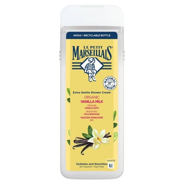 Le Petit Marseillais Duş Jeli 400 Ml Organic Vanilla Milk