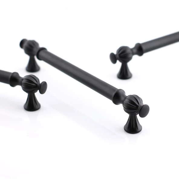 Çınar 160 mm Siyah Metal Kulp Mutfak Mobilya Çekmece Dolap Dolabı Kapak Kulpları Kulbu Kulpu 160 mm - 9