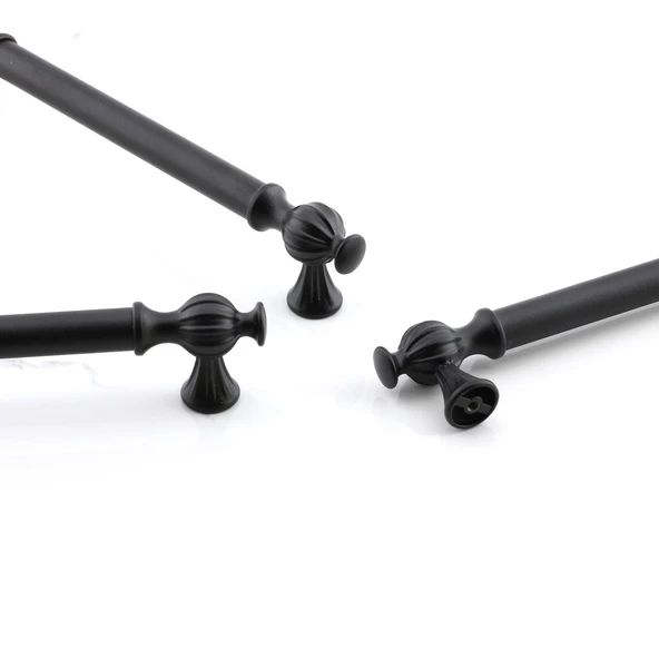 Çınar 160 mm Siyah Metal Kulp Mutfak Mobilya Çekmece Dolap Dolabı Kapak Kulpları Kulbu Kulpu 160 mm - 8