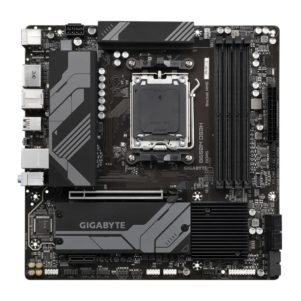Gigabyte B650M DS3H AMD B650 AM5 DDR5 8000MHz (OC) HDMI/DP M.2 RGB mATX Anakart - Resim 2