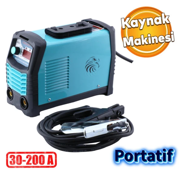 Portatif İnverter Kaynak Makinası MMA200 Demir Metal Birleştirme Kaynak Makina 200 A Elektrot