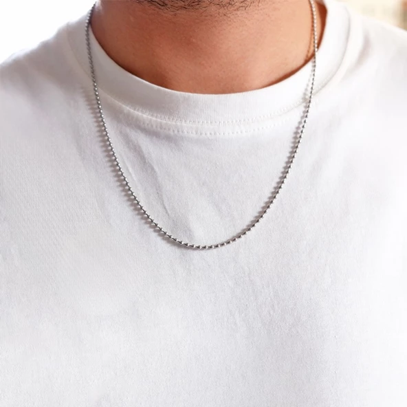 Çelik Zincir 316L Unisex Model 2 MM  ZN-292 - Resim 2