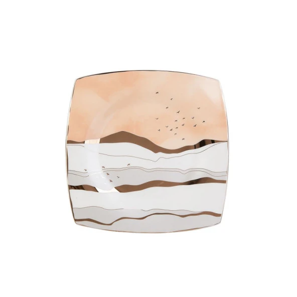 Karaca Fine Pearl Ocaso 26 Parça 6 Kişilik Kare Kahvaltı Takımı - 6