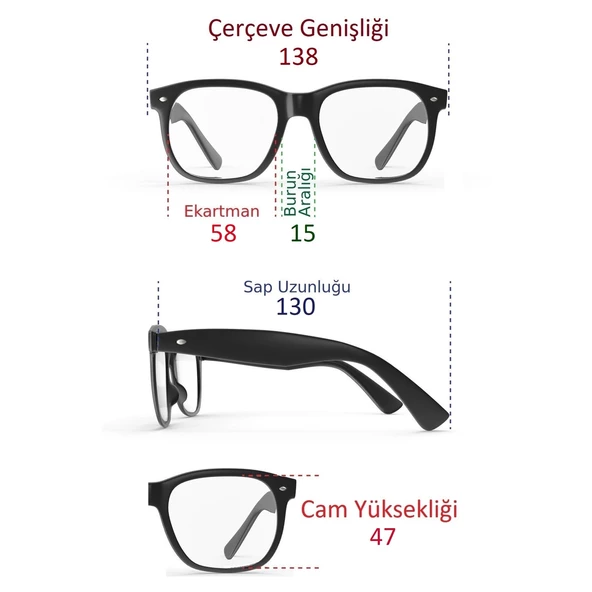 Di Caprio DC18190 Organik Camlı UV400 Siyah Kadın Güneş Gözlüğü - 6
