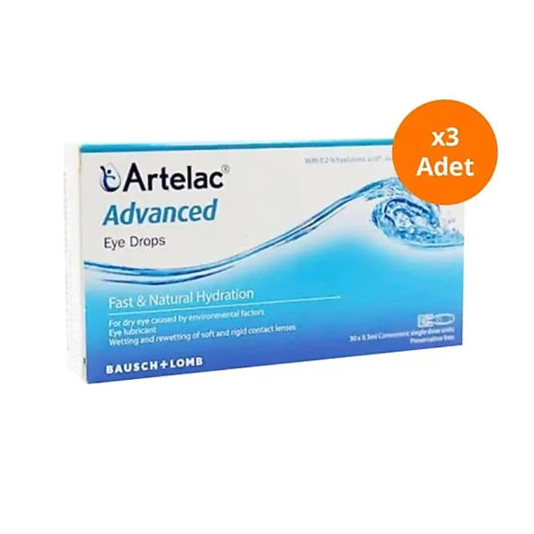 Bausch & Lomb Artelac Advanced Göz Damlası 0,5 ml x 30 Adet 3 li