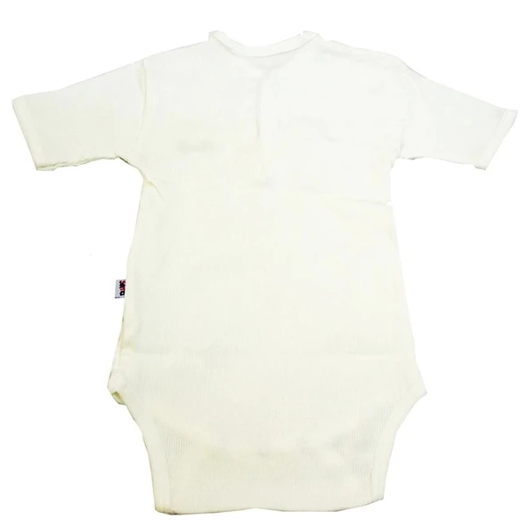 Sema Baby Yarım Kol Kaşkorse Badi (Body) - Ekru  18-24 Ay - 2