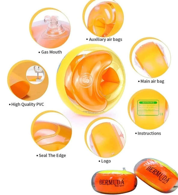 Bermuda ARMBAND, Başlangıç Seviyesi Özel Yüzme Çocuk Kolluk - 4