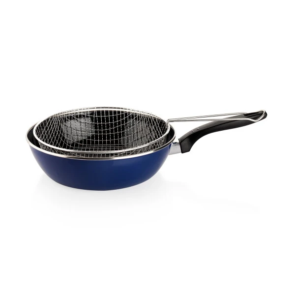 Schafer Komfort Derin Kızartma Tavası 2 Parça-Lacivert - 2