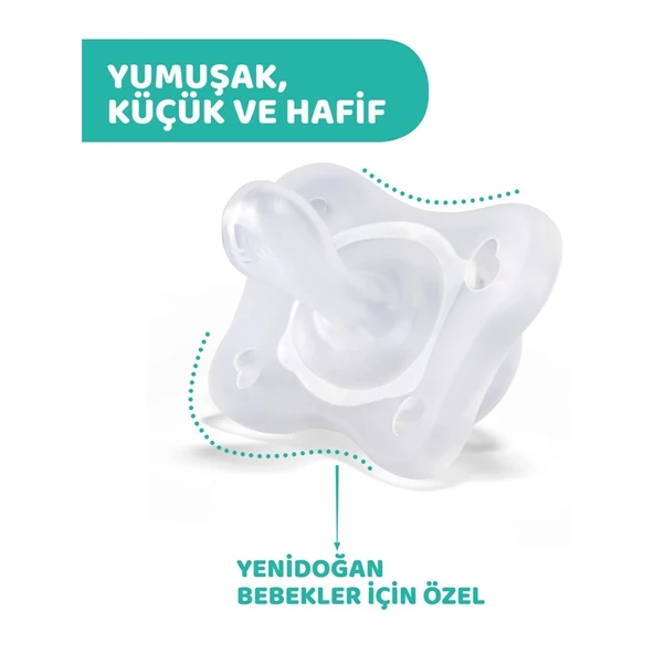 Chicco PhysioForma Mini Soft 2'li Emzik 0-2 Ay Kız - Resim 5