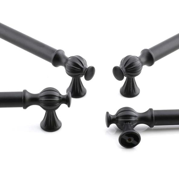 Çınar 320 mm Siyah Mobilya Çekmece Dolap Mutfak Metal Dolabı Kulp Kapak Kulpu Kulpları Kulbu 320 mm - 3