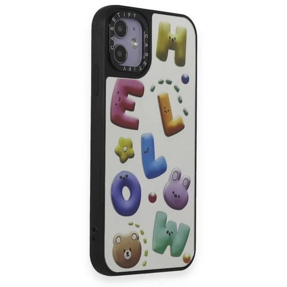 Newface İphone 11 Uyumlu Mirror Desenli Silikon Telefon Kılıfı - 2