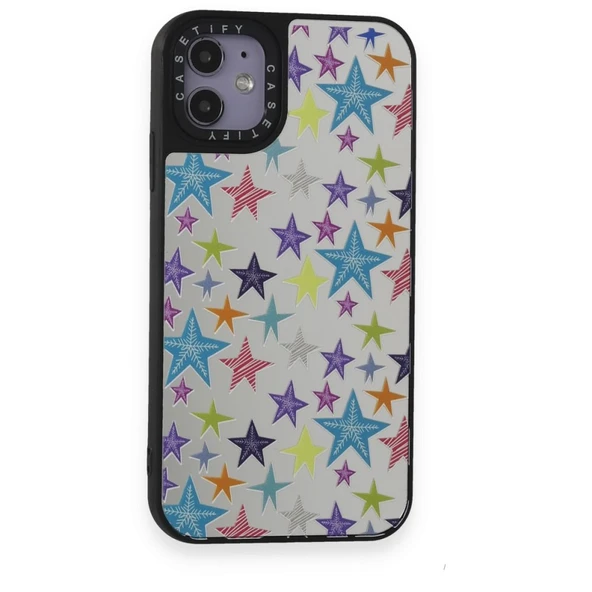 Newface İphone 11 Uyumlu Mirror Desenli Silikon Telefon Kılıfı - 11