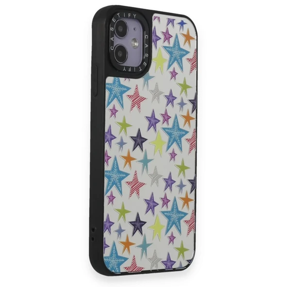 Newface İphone 11 Uyumlu Mirror Desenli Silikon Telefon Kılıfı - 12