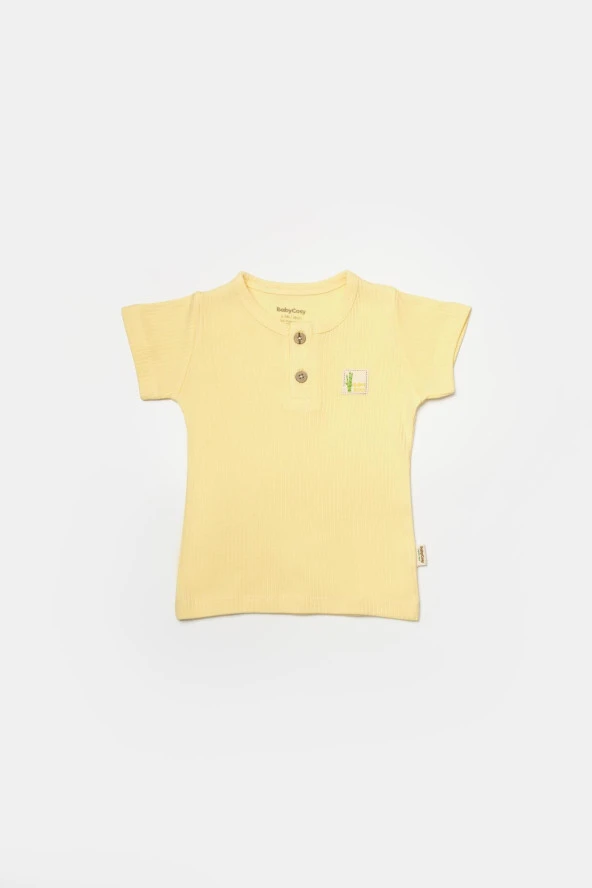 Bebek Şort ve Tişört Takımı, %50 Bambu - %50 Organik Pamuk, Bebek ve Yenidoğan Serisi - CSYB9041 - 4