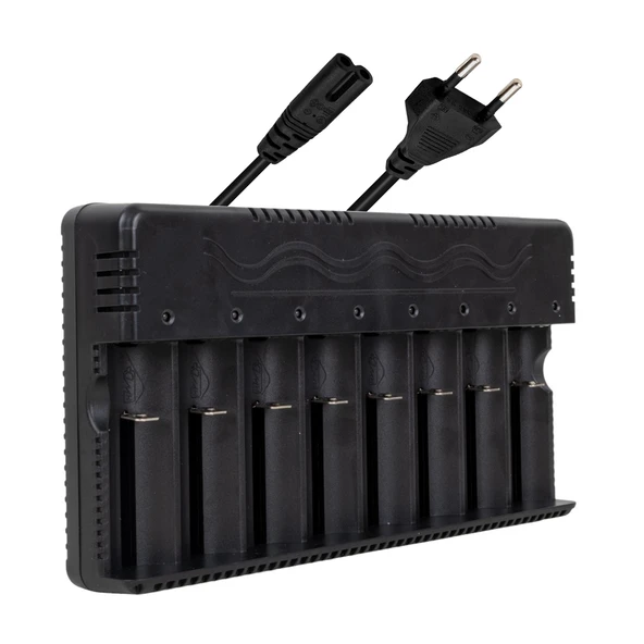 Ayt Powermaster PMR-21525 8 li Li-on Pil Şarj Cihazı Aleti 3.7V 1.2V 3.2V 26650 18650 16340 14500 Uyumlu