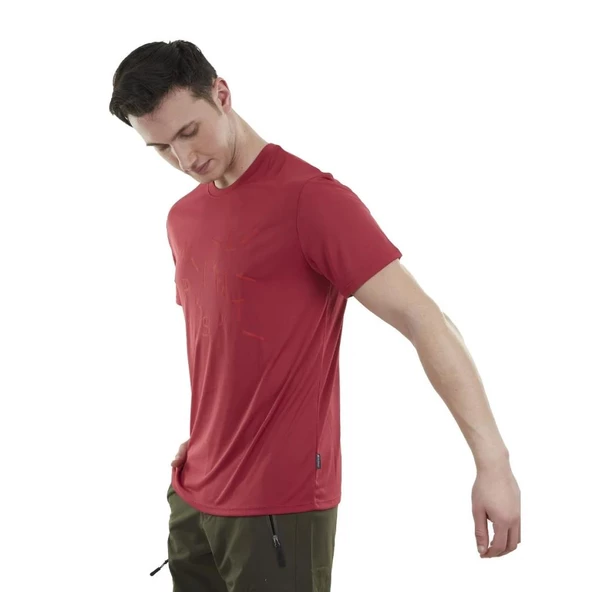 Spor Erkek Tişört - Hızlı Kuruyan Tişört - Ultra Dry - Kırmızı (600612) - 2