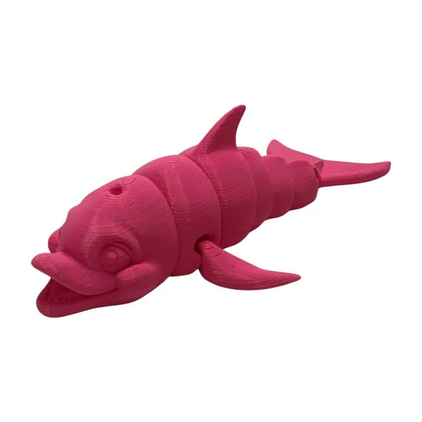 3D Hareketli Gülen Yunus Figürlü Oyuncak - Pembe - 3
