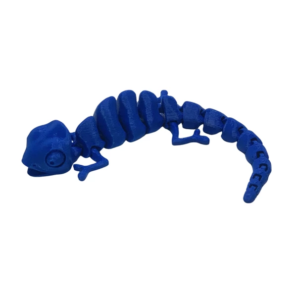 3D Hareketli Bukalemun Figürlü Oyuncak - Lacivert ürün görseli 1