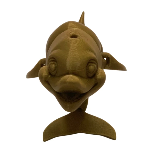 3D Hareketli Gülen Yunus Figürlü Oyuncak - Altın Kahve - 4