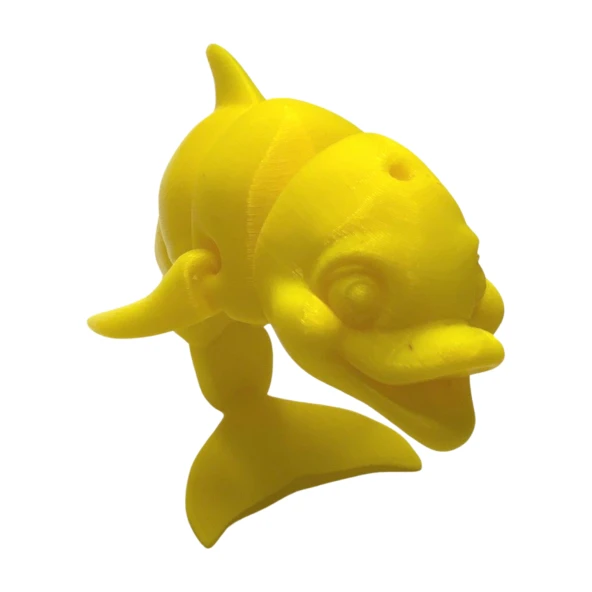 3D Hareketli Gülen Yunus Figürlü Oyuncak -Sarı - Resim 2