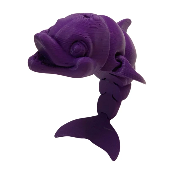 3D Hareketli Gülen Yunus Figürlü Oyuncak -Mor - Resim 7