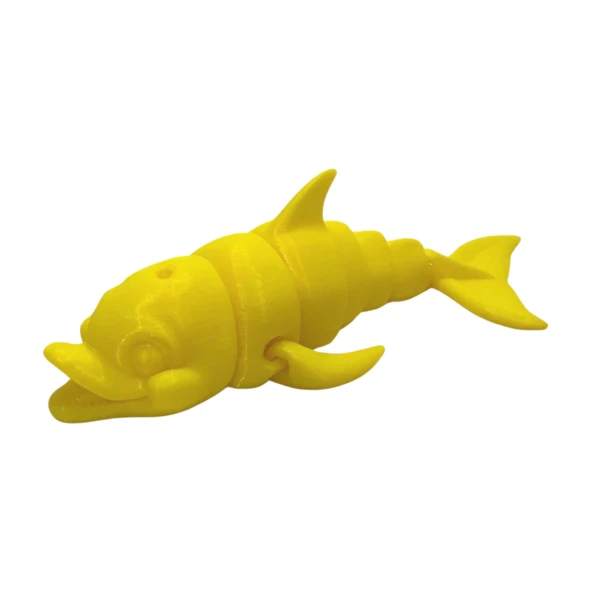 3D Hareketli Gülen Yunus Figürlü Oyuncak -Sarı - Resim 5