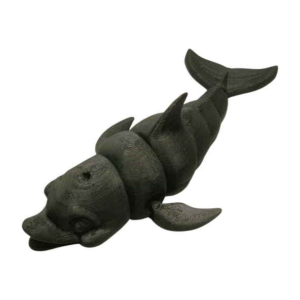 3D Hareketli Gülen Yunus Figürlü Oyuncak -Siyah - Resim 4