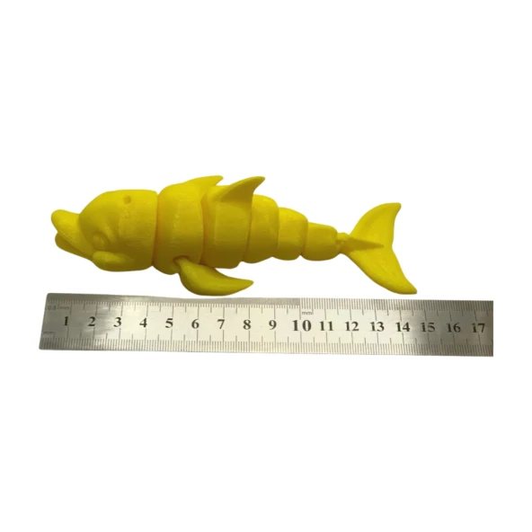 3D Hareketli Gülen Yunus Figürlü Oyuncak -Sarı - Resim 8