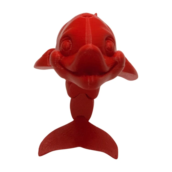 3D Hareketli Gülen Yunus Figürlü Oyuncak -Kırmızı - Resim 8