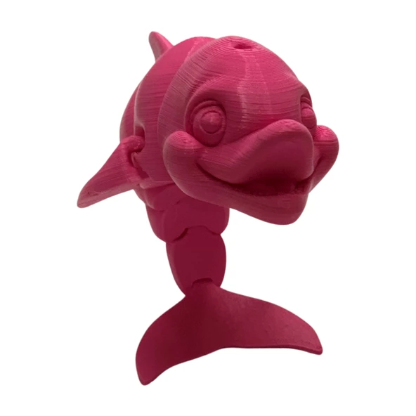 3D Hareketli Gülen Yunus Figürlü Oyuncak - Pembe - 6