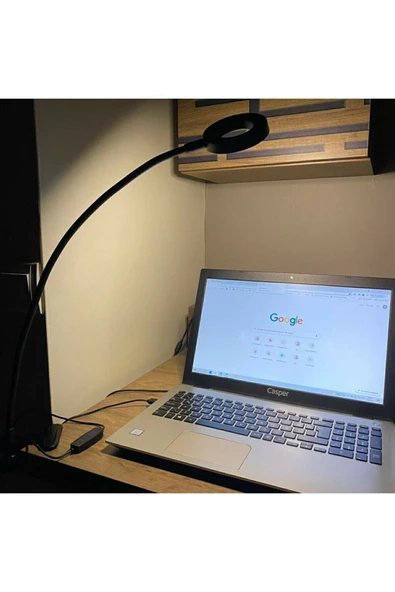 Mandallı LED Masa Lambası – Akrobatik Gövde, 3 Renk Ayarlanabilir Işık, Okuma & Gece Lambası - 7