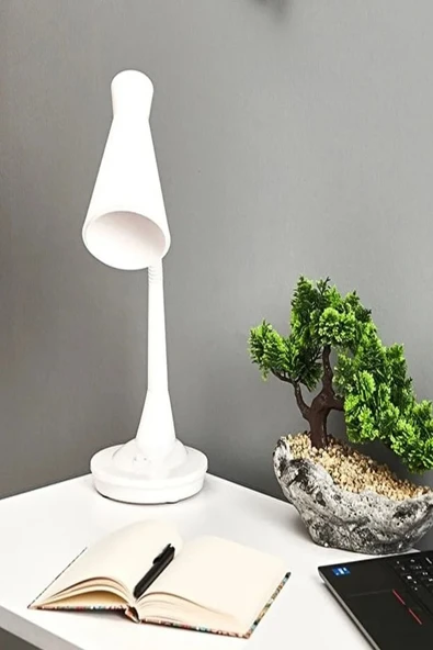 Akrobatik Masa Lambası – E27 Uyumlu, Portatif Büyük Boy Gece ve Okuma Lambası, Ayarlanabilir Gövde - 3