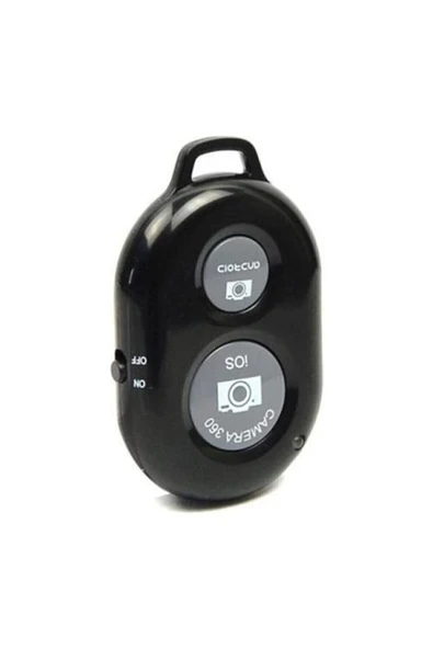 Bluetooth Kumanda – Tüm Telefonlara Uyumlu, Selfie ve Video Çekim Butonu, Kablosuz Uzaktan Kumanda - 3
