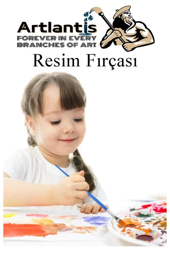 Resim Paleti ve Resim Fırça Seti 1 Paket Ressam Paleti Boyama Fırçası Akrilik Boya Guaj Boya Suluboya - 6