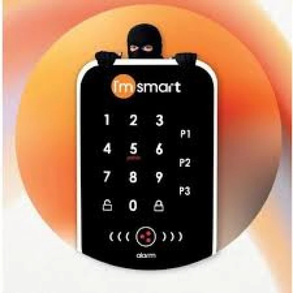 I'm Smart Mini Kapı Alarmı Darbe Sensörlü Dokunmatik Ekran