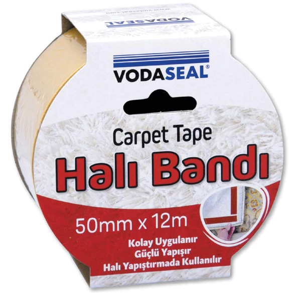 Vodaseal 3355 Halı Montaj Bandı 50mm 12 mt Beyaz