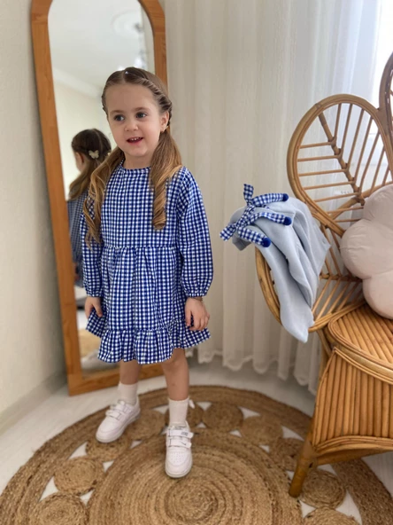 MODAVALS TRİKO HIRKA TOKA PÖTÜKARE KIZ ÇOCUK ELBİSE 3LÜ KOMBİN - 9