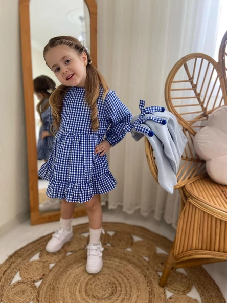 MODAVALS TRİKO HIRKA TOKA PÖTÜKARE KIZ ÇOCUK ELBİSE 3LÜ KOMBİN - 11