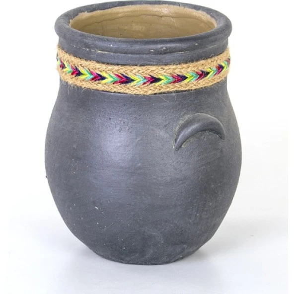 Euro Flora Küp Beton Saksı 15X24.5 cm - 2