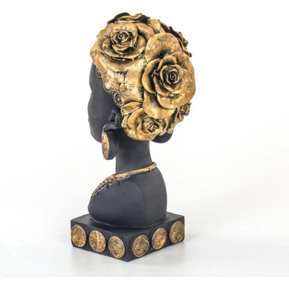 Euro Flora Afrikalı Kadın 10,5X13X25 cm - 4
