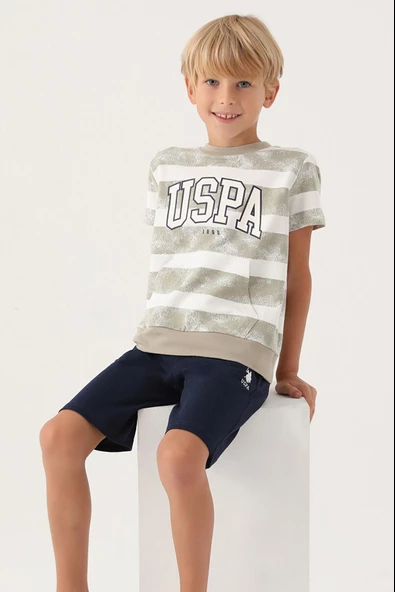 U.S. POLO ASSN KİDS ERKEKÇOCUK BERMUDA TAKIM US1701-4 - 2