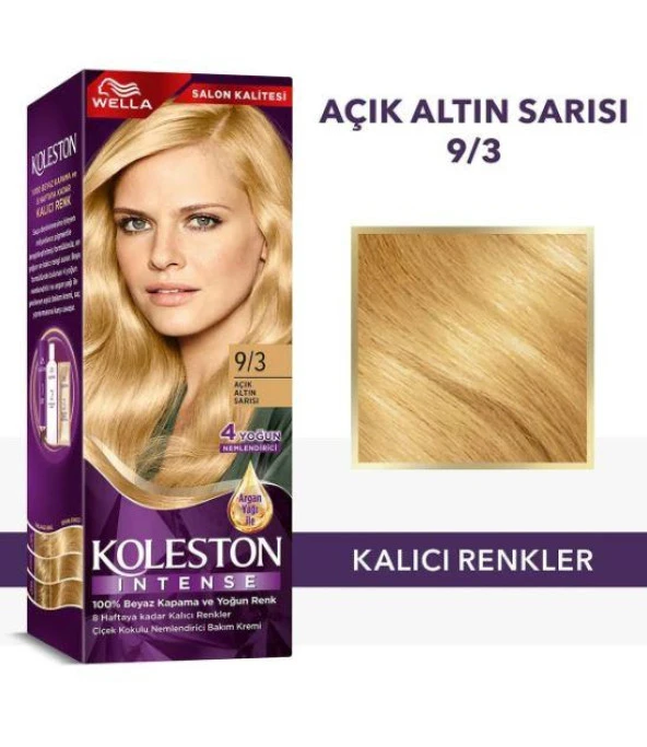 Koleston Intense 9/3 Açık Altın Sarısı