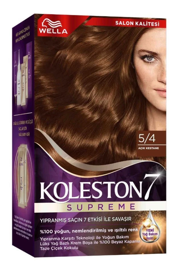 Koleston Supreme Kit 5/4 Açık Kestane