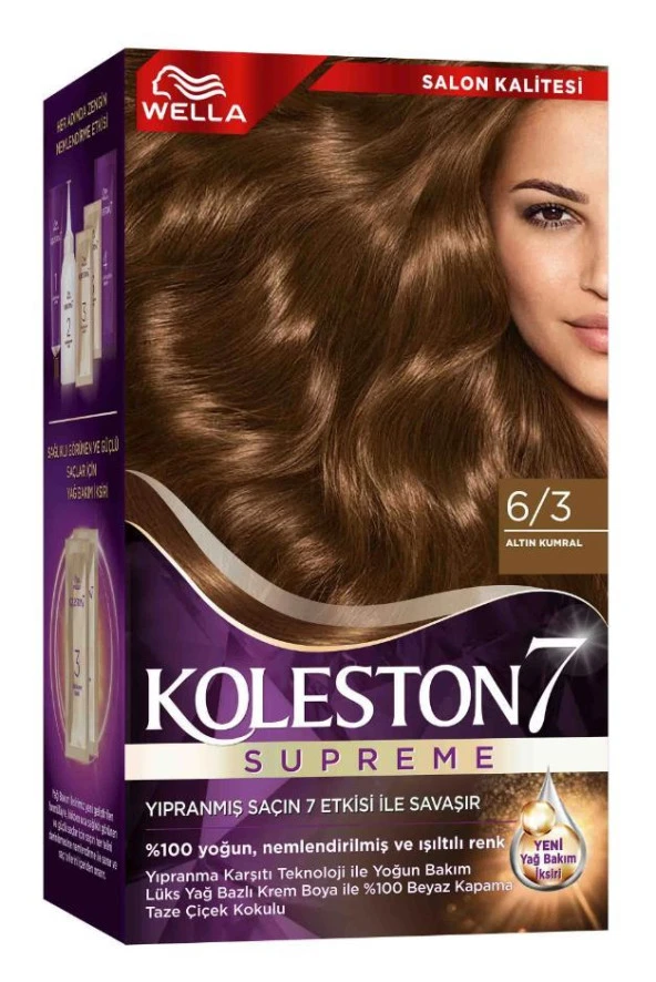 Koleston Supreme Kit 6/3 Altın Kumral