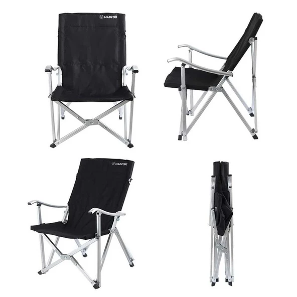 Madfox Dachuan Katlanır Kamp Sandalyesi Siyah - 2