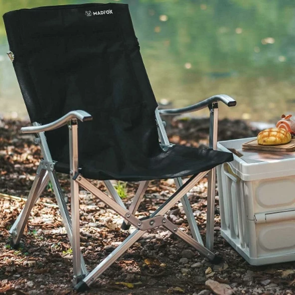 Madfox Dachuan Katlanır Kamp Sandalyesi Siyah - 4