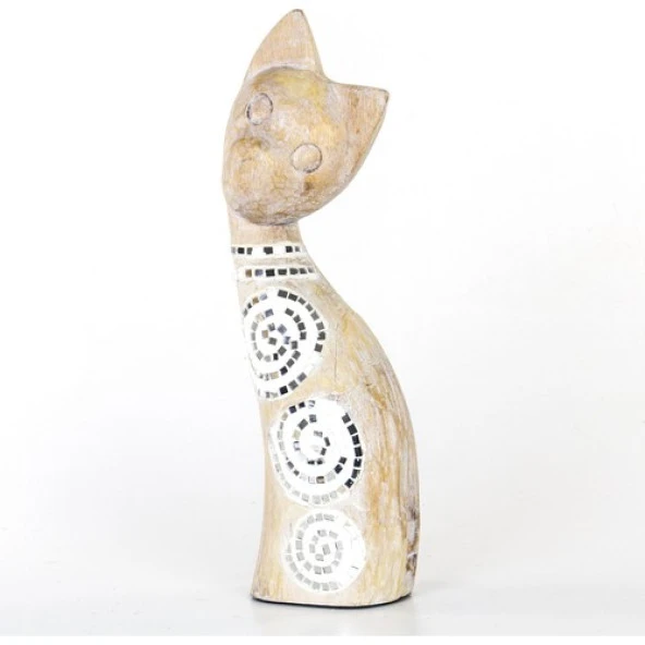 Euro Flora Ahşap Kedi Biblosu 14,5x8,5x45,5 Cm - 3