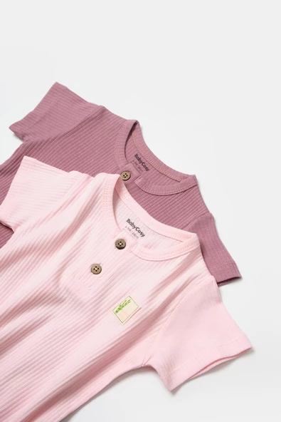 Bebek 2'li Tişört, %50 Bambu - %50 Organik Pamuk, Bebek ve Yenidoğan Serisi - CSYB9021 - 7