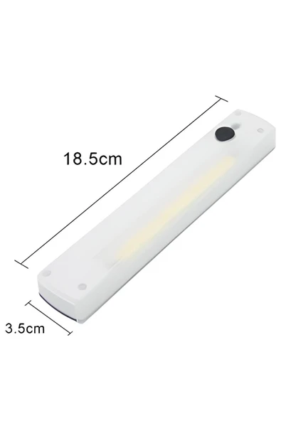 Dolap İçi Pilli LED Aydınlatma – COB LED, Mıknatıslı, Yapışkanlı, Duvar Monte Edilebilir Işık - 4