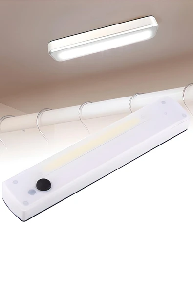 Dolap İçi Pilli LED Aydınlatma – COB LED, Mıknatıslı, Yapışkanlı, Duvar Monte Edilebilir Işık